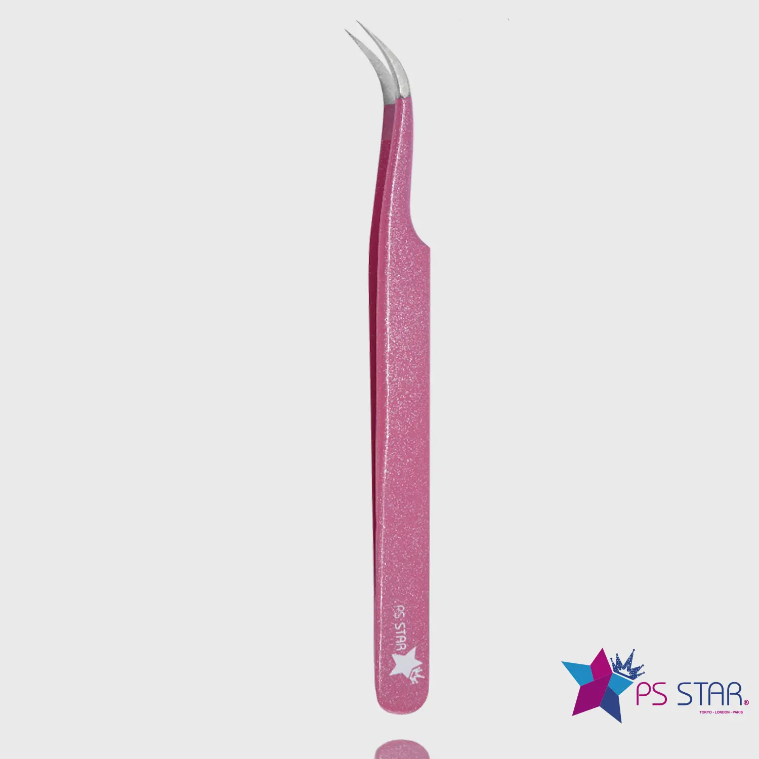 Curve Eyelash Tweezers ET262 Ps Star PRO Pink - Image 2