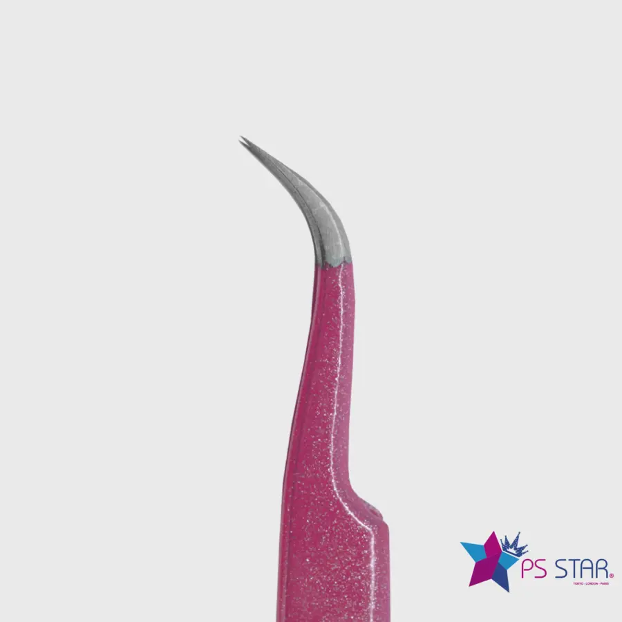 Pinza para Pestañas Curva ET262 Ps Star PRO Rosada - Image 3