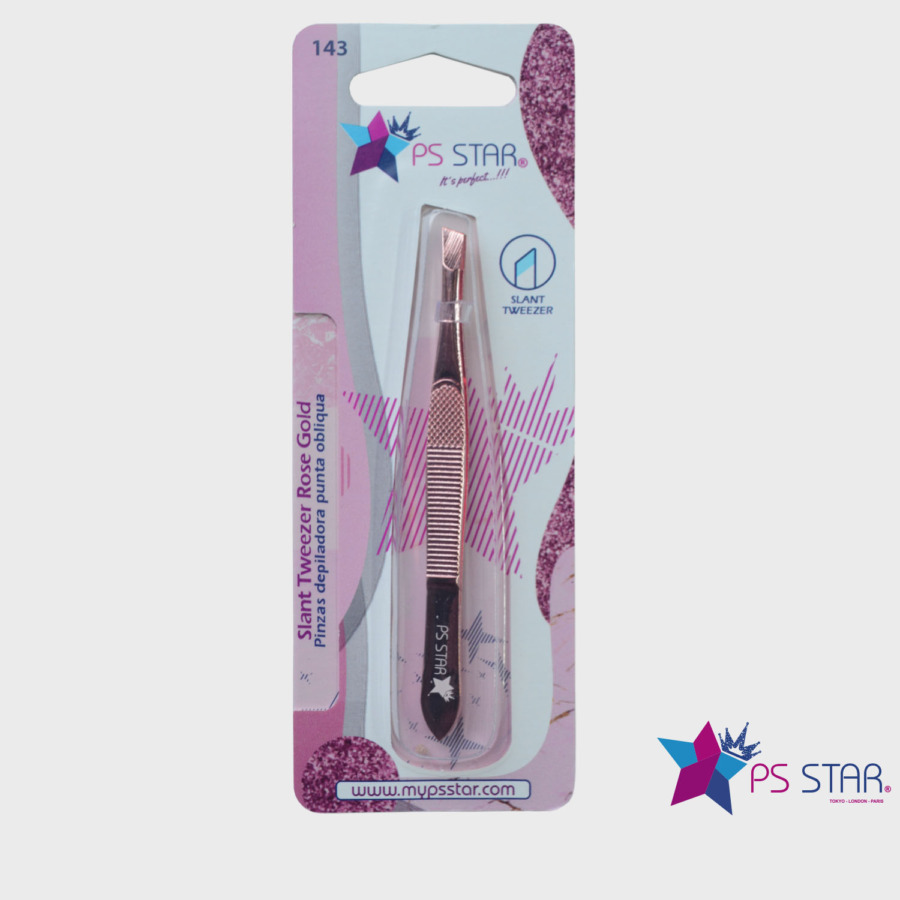 Tweezers for Eyebrows Rose Gold 143 Ps Star - Image 4