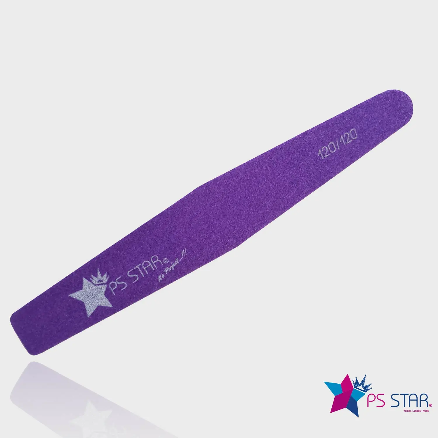 Ps Star NFP16 Limas Profesionales para Uñas 120/120 Modelo Diamante, Paquete de 25 Limas.