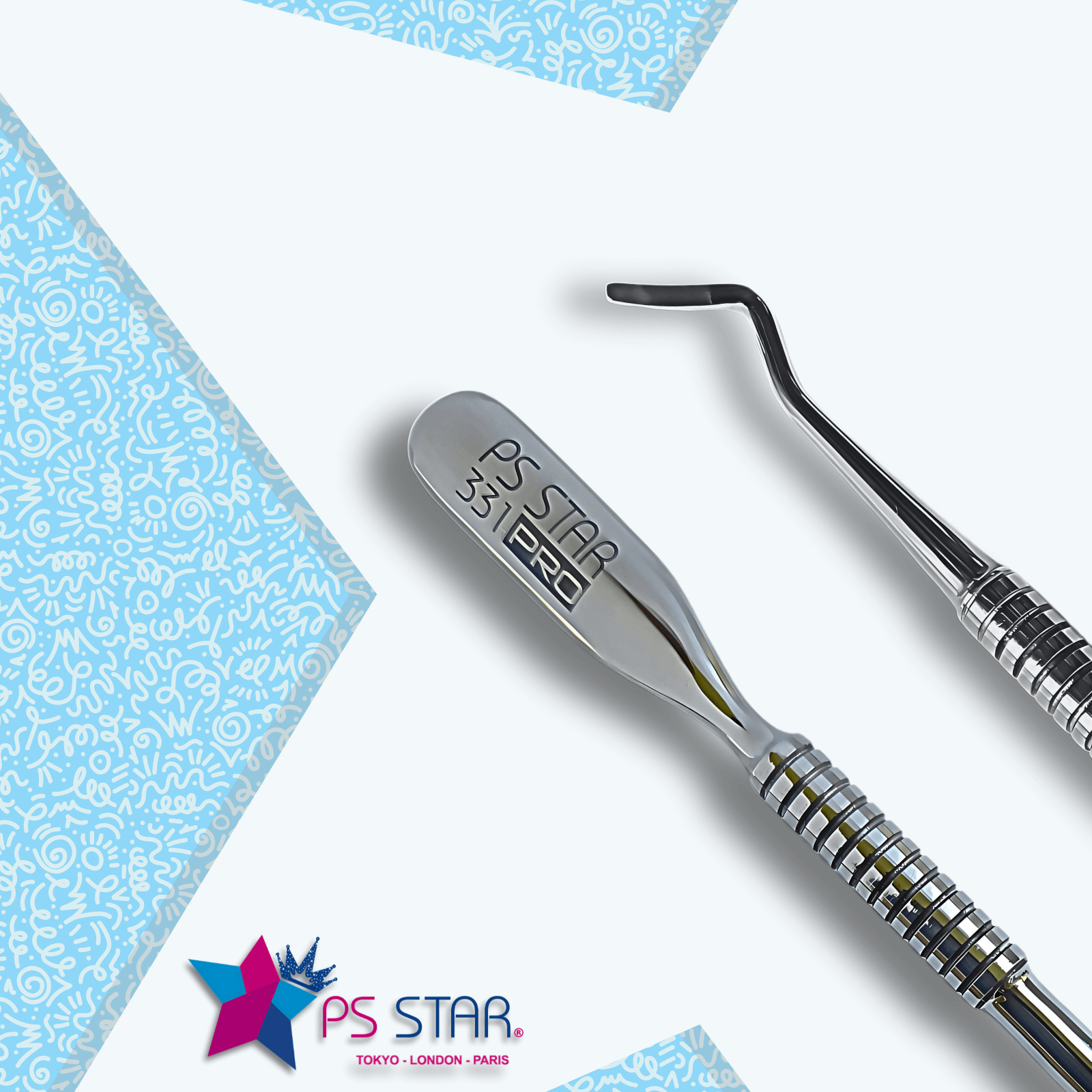 Pusher Curette, pedicure, 331P Ps Star