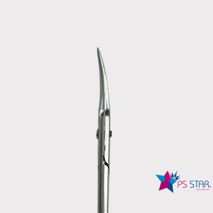 914P Cuticle Scissors PRO 18mm Cobalt Ergonomic Ps Star - Image 3